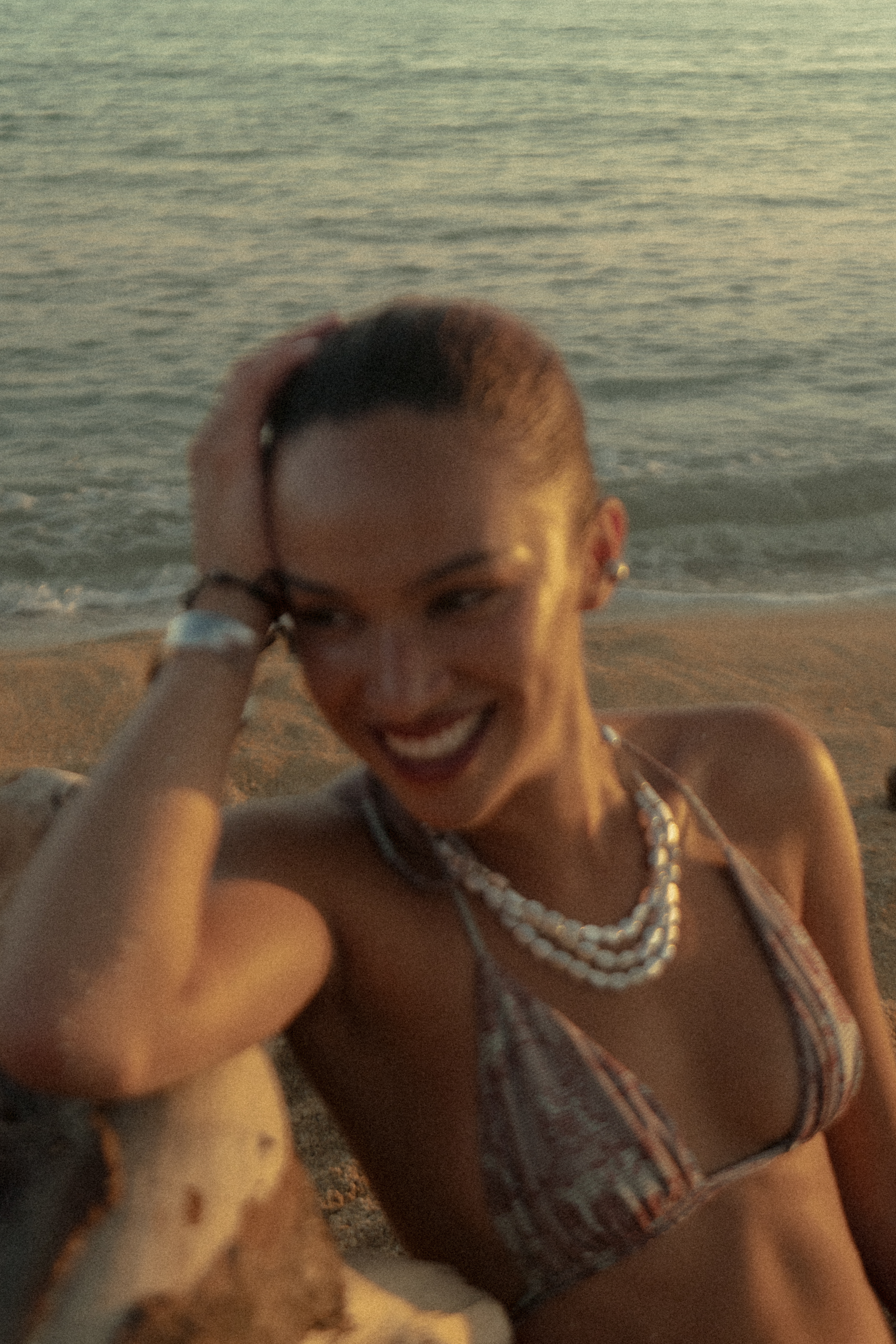 Beach portrait session — lifestyle photography warm summer light